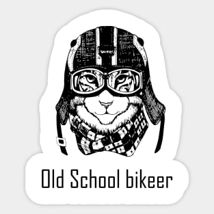 Old School bikeer Sticker